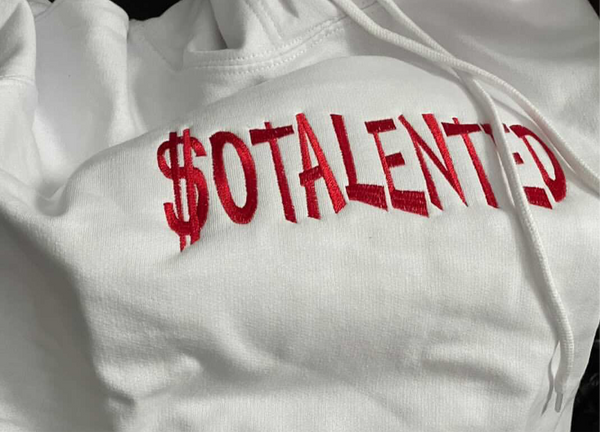 White & Red Hoodie